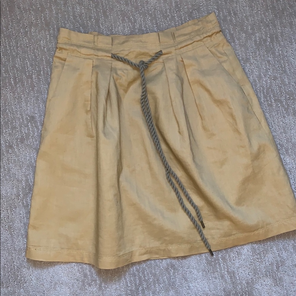 LOFT mustard yellow skirt size 2